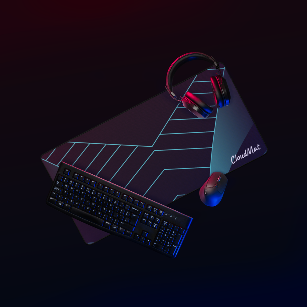 Cloudmat Neon Vertex Deskmat