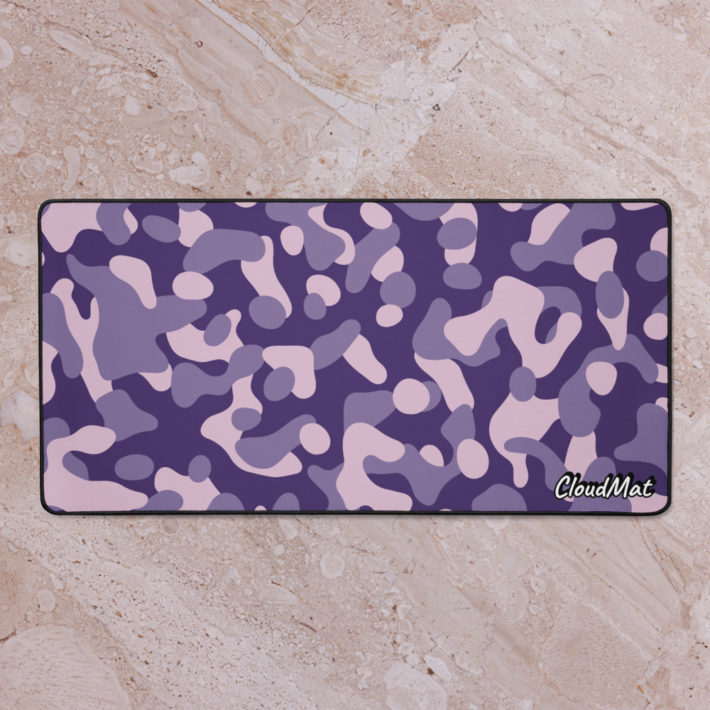 Cloudmat Violet Camo Deskmat