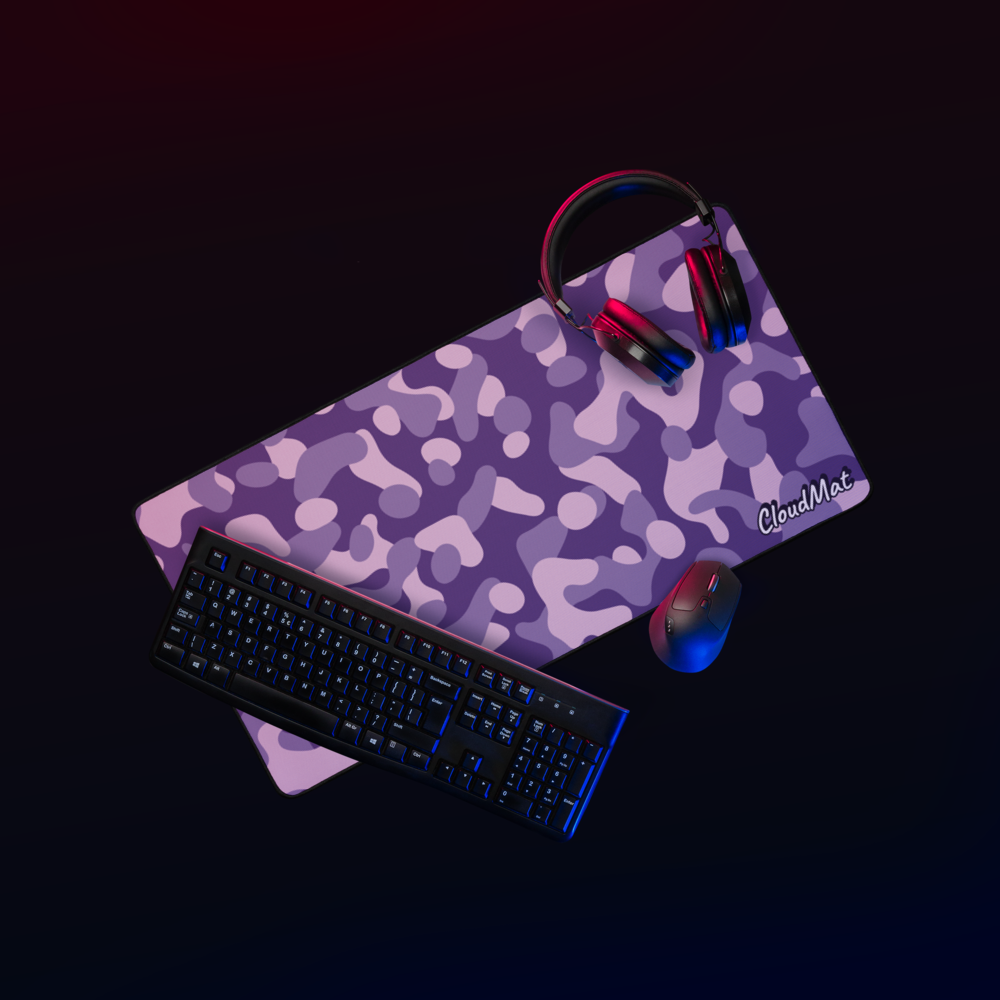 Cloudmat Violet Camo Deskmat