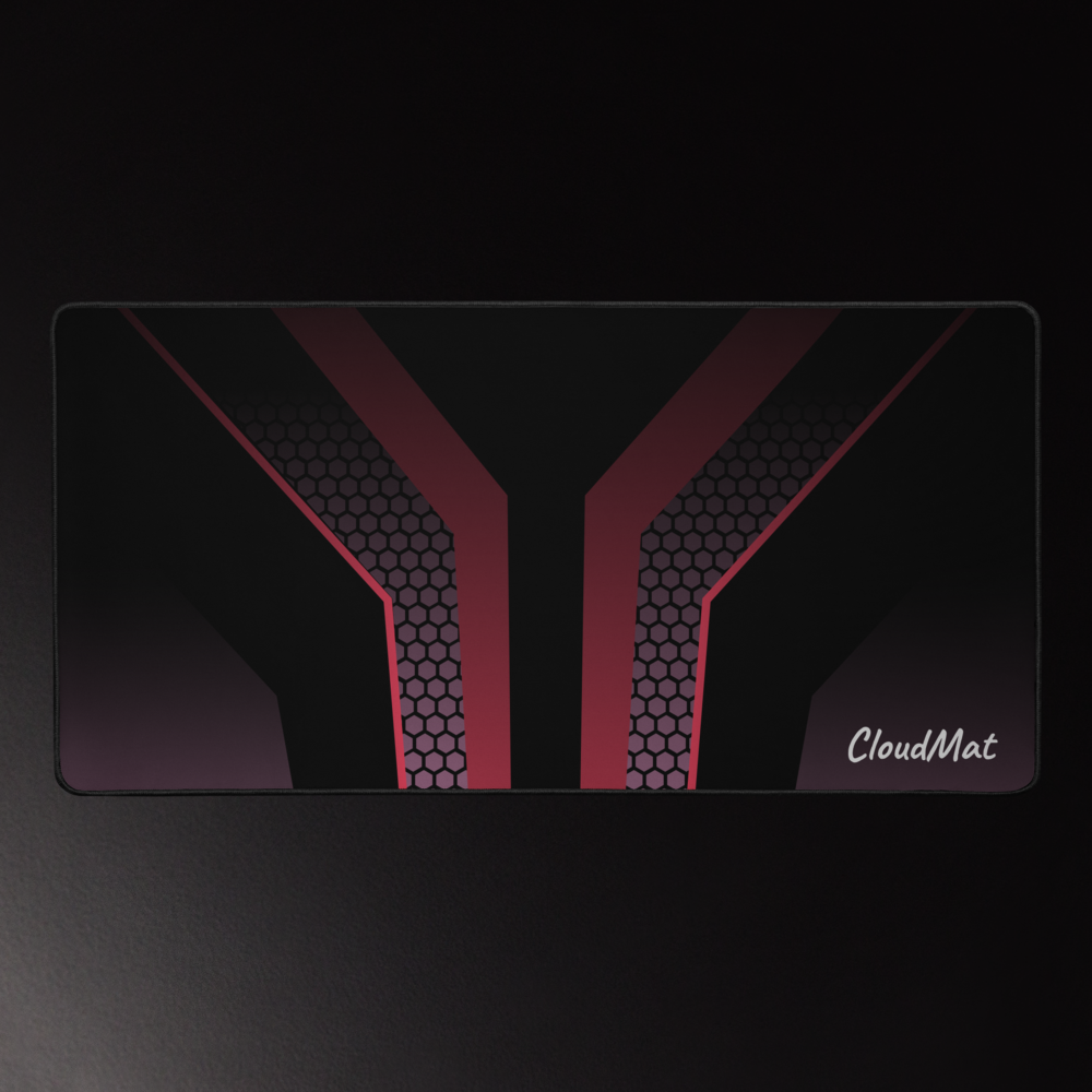 Cloudmat Crimson Core Deskmat