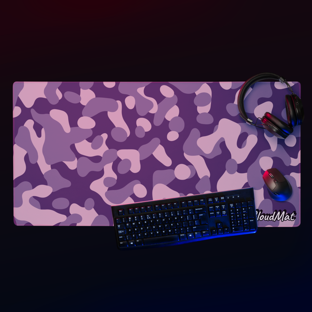Cloudmat Violet Camo Mousepad