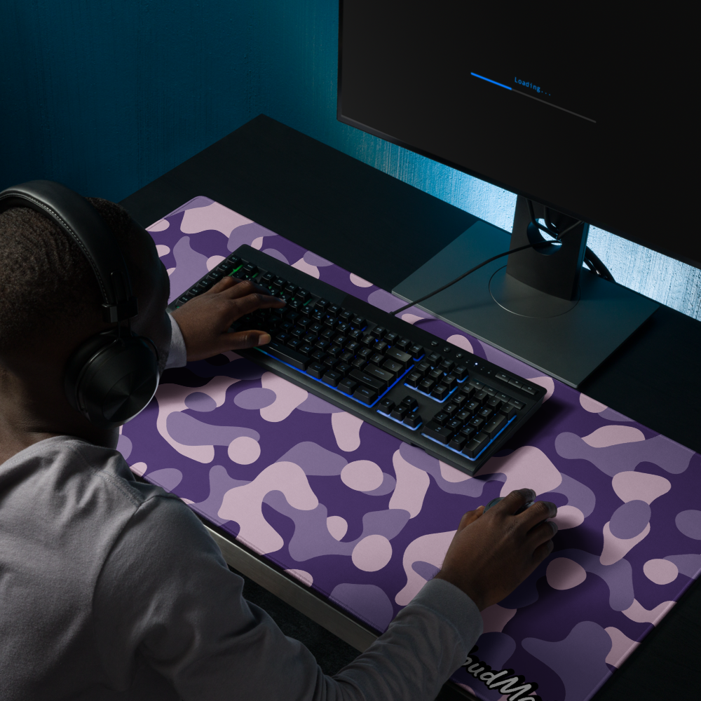 Cloudmat Violet Camo Mousepad
