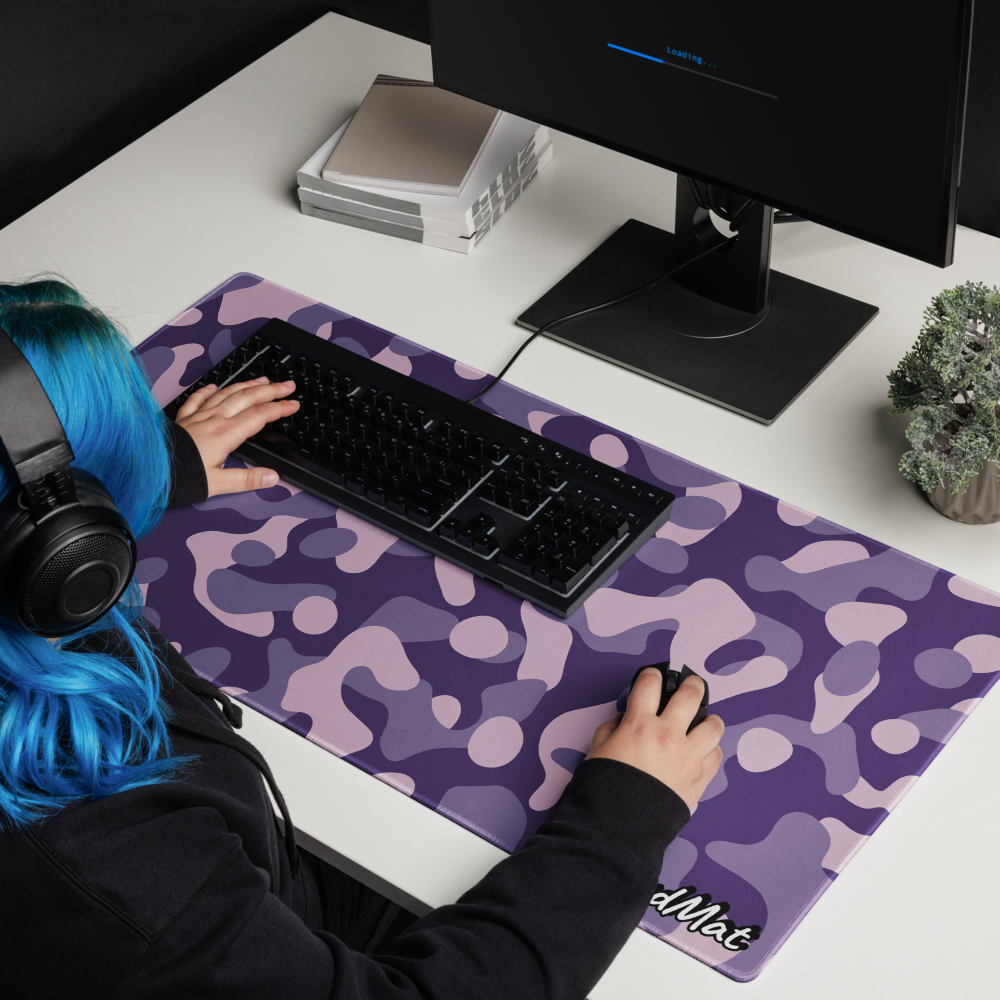 Cloudmat Violet Camo Mousepad