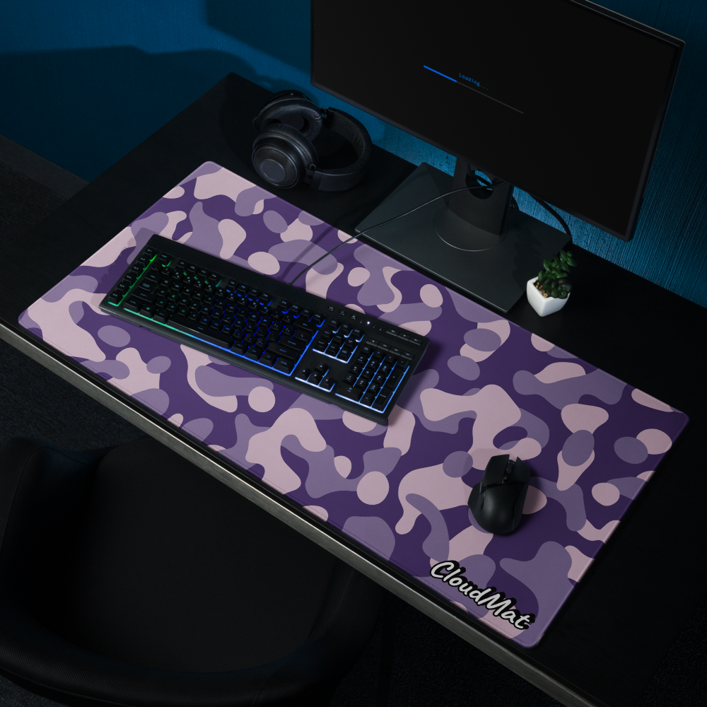 Cloudmat Violet Camo Mousepad