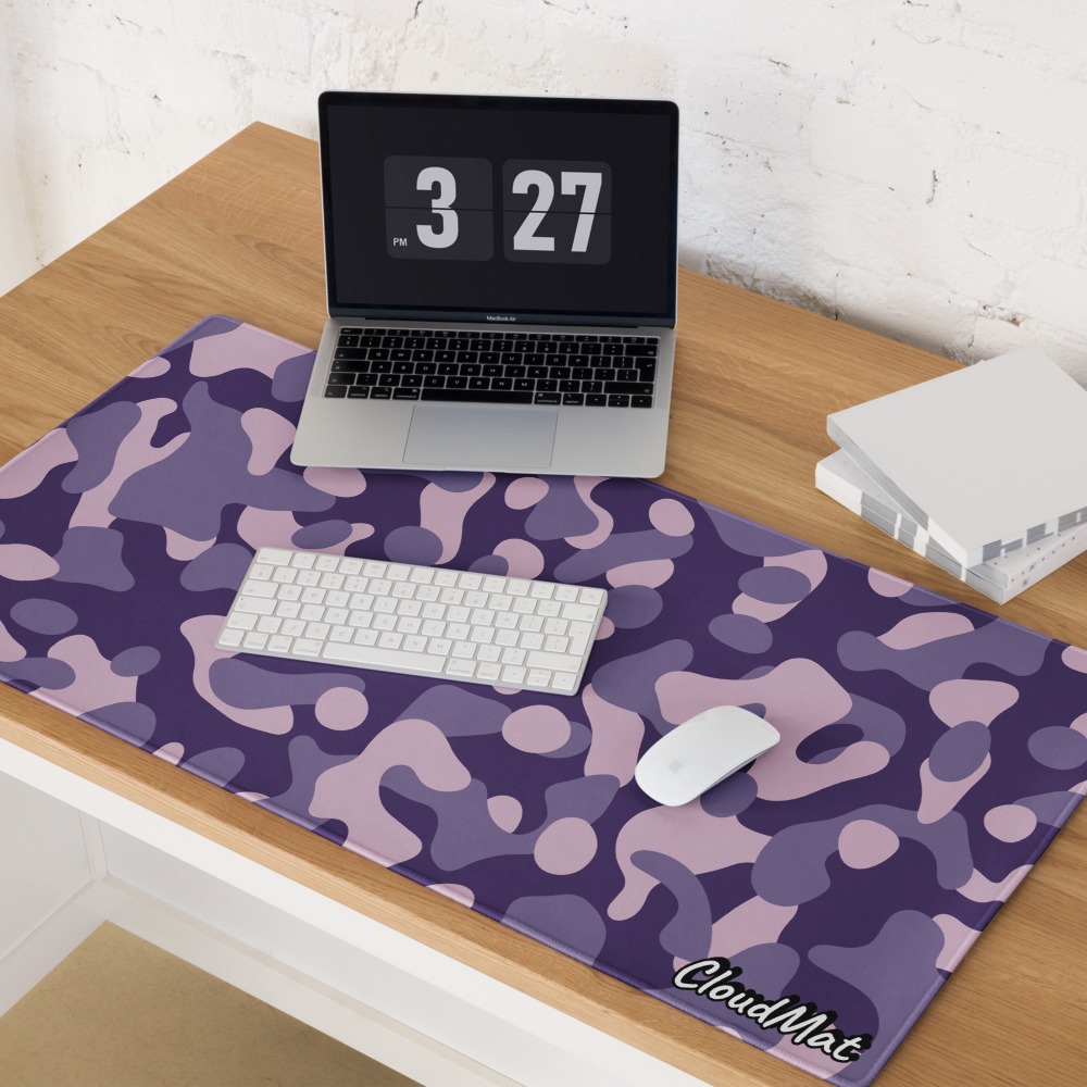 Cloudmat Violet Camo Mousepad