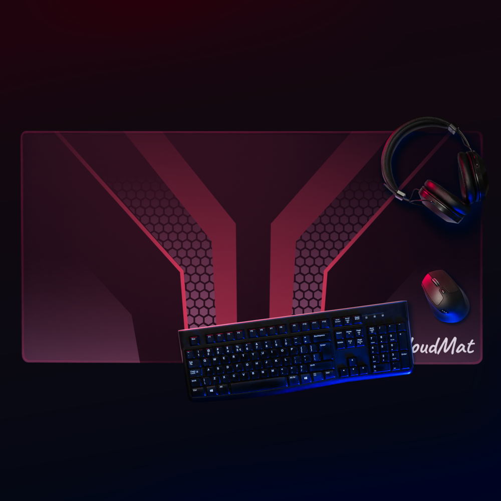 Cloudmat Crimson Core Mousepad